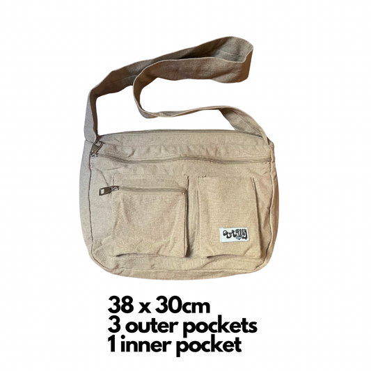 Beige Messenger Bag