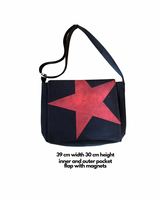 Red Star Messenger Bag